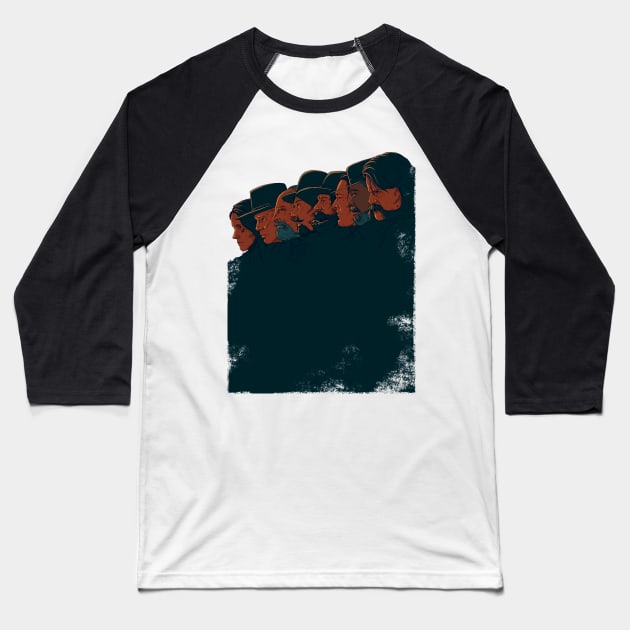 The Hateful Eight Art Print Baseball T-Shirt by Kotolevskiy